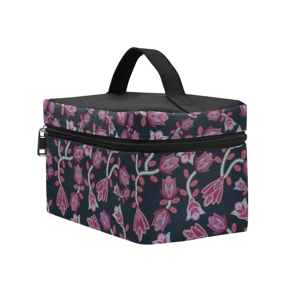 Beaded Pink Cosmetic Bag/Large (Model 1658) bag e-joyer