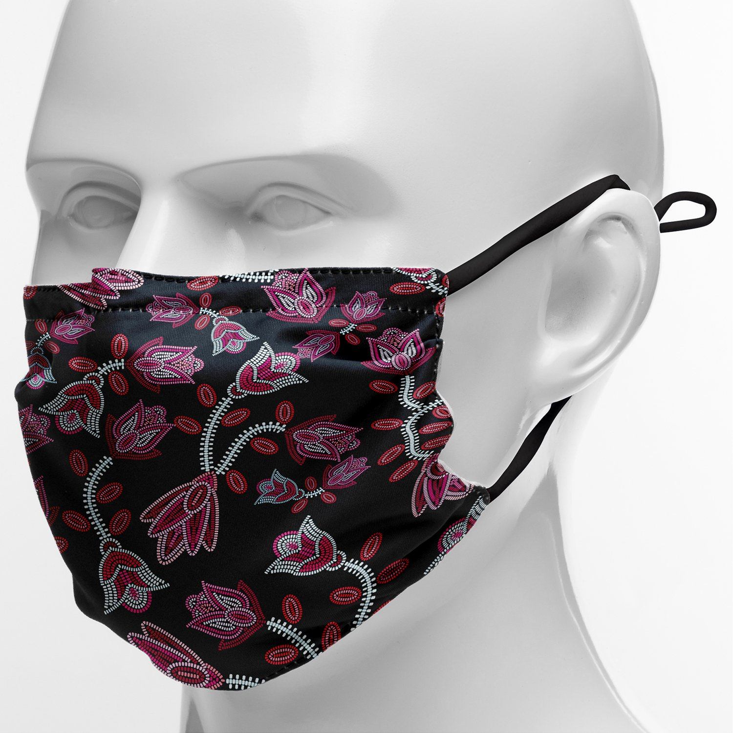 Beaded Pink Face Cover Herman