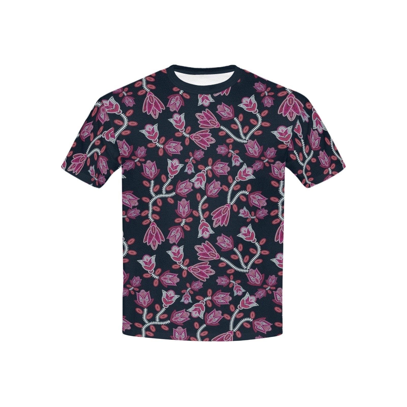 Beaded Pink Kids' All Over Print T-shirt (USA Size) (Model T40) All Over Print T-shirt for Kid (T40) e-joyer
