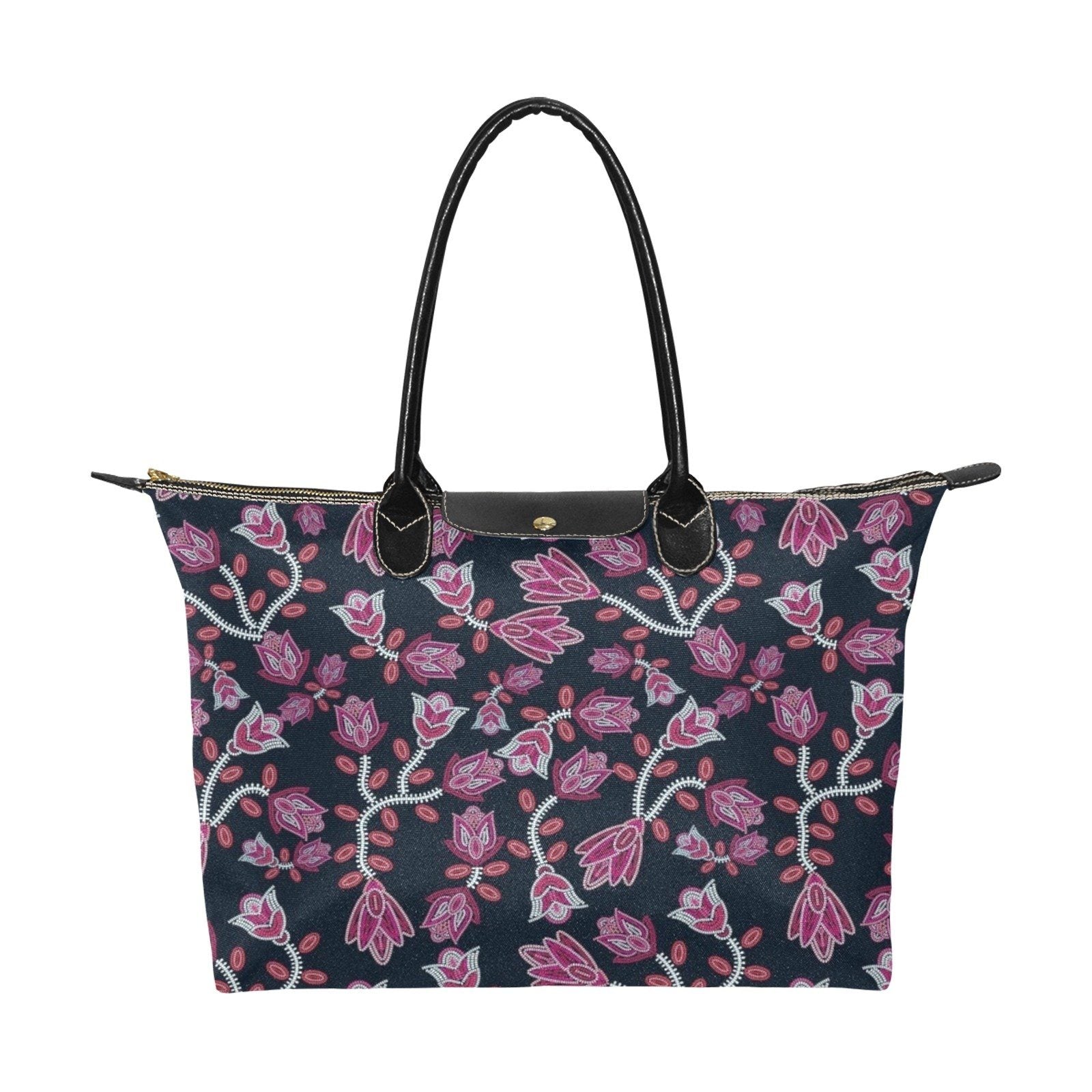 Beaded Pink Single-Shoulder Lady Handbag (Model 1714) bag e-joyer