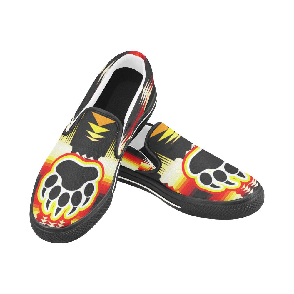 BearPaw Men's Unusual Slip-on Canvas Shoes (Model 019) Men's Unusual Slip-on Canvas Shoes (019) e-joyer