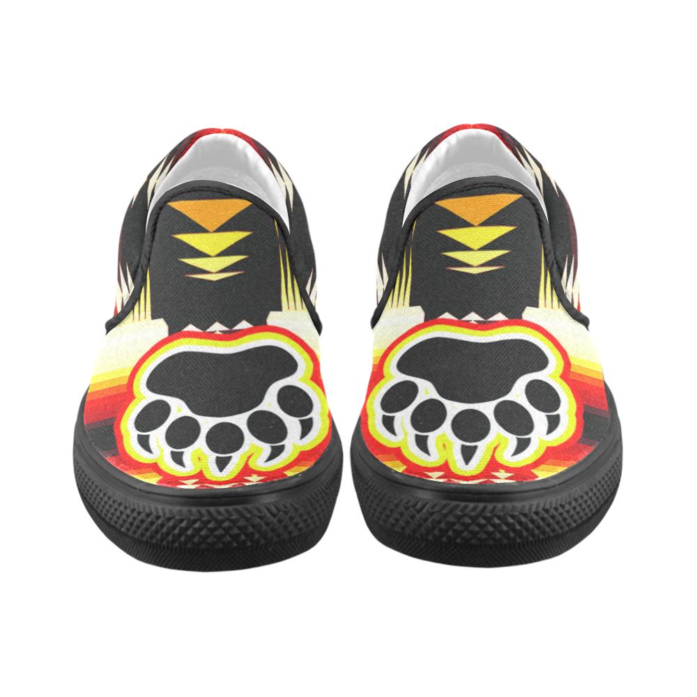 BearPaw Men's Unusual Slip-on Canvas Shoes (Model 019) Men's Unusual Slip-on Canvas Shoes (019) e-joyer