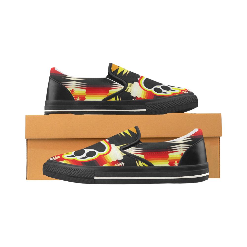 BearPaw Men's Unusual Slip-on Canvas Shoes (Model 019) Men's Unusual Slip-on Canvas Shoes (019) e-joyer