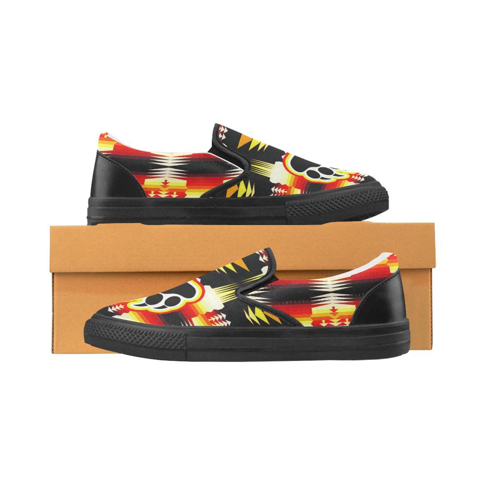 BearPaw Women's Unusual Slip-on Canvas Shoes (Model 019) Women's Unusual Slip-on Canvas Shoes (019) e-joyer