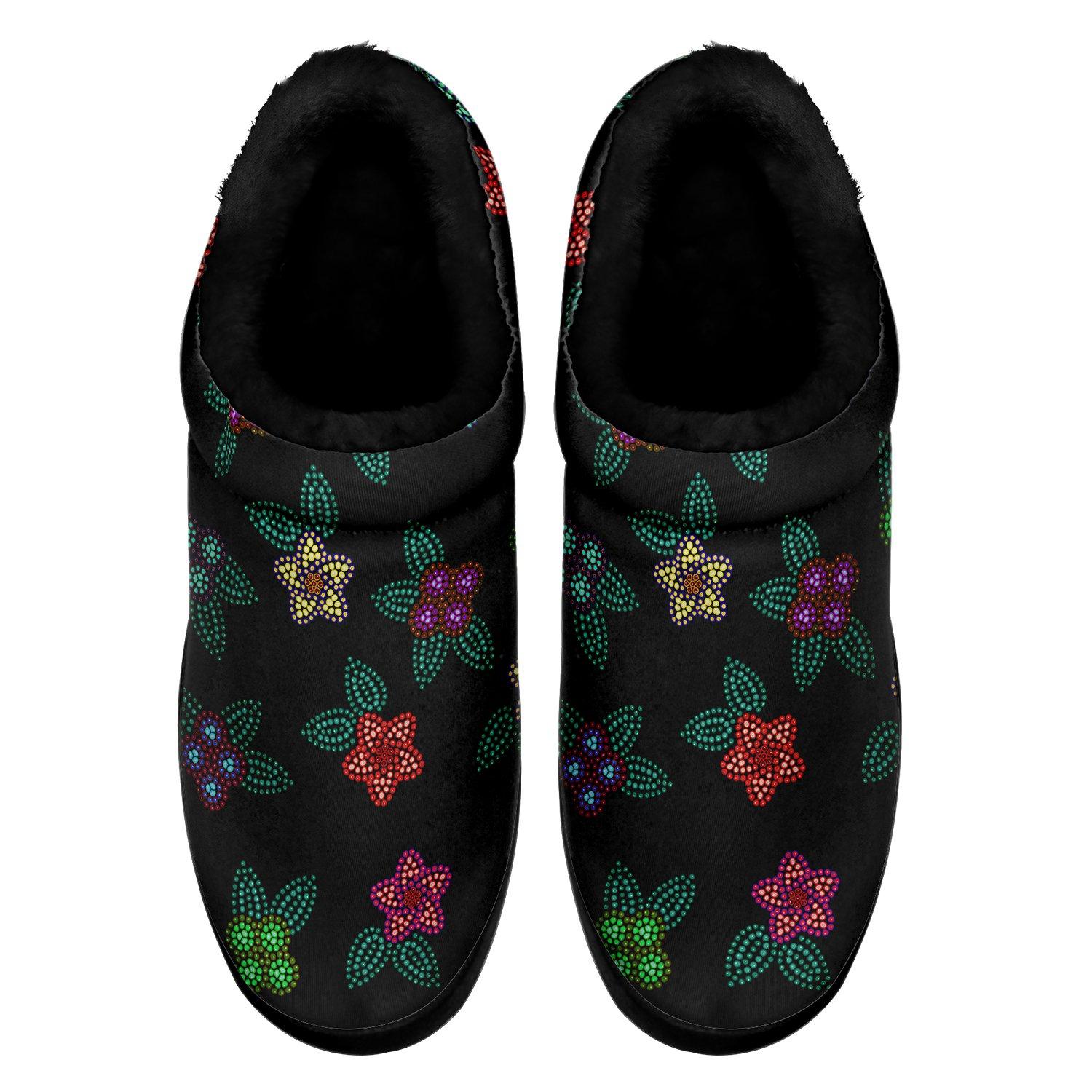 Berry Flowers Black Ikinnii Indoor Slipper 49 Dzine