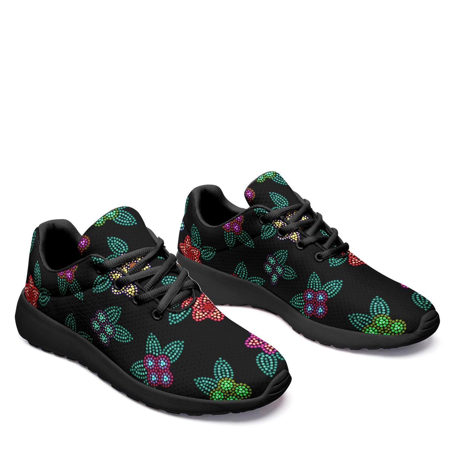 Berry Flowers Black Ikkaayi Sport Sneakers ikkaayi Herman