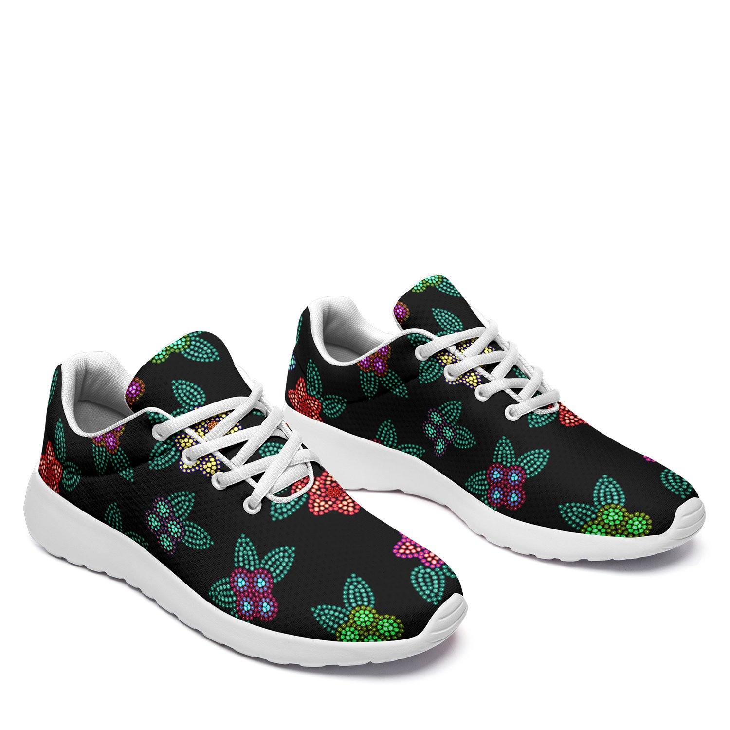 Berry Flowers Black Ikkaayi Sport Sneakers ikkaayi Herman