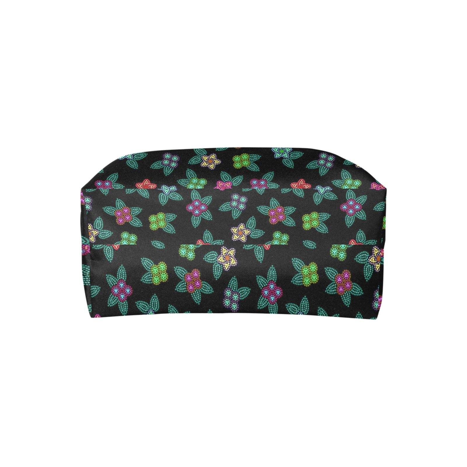 Berry Flowers Black Single-Shoulder Lady Handbag (Model 1714) bag e-joyer