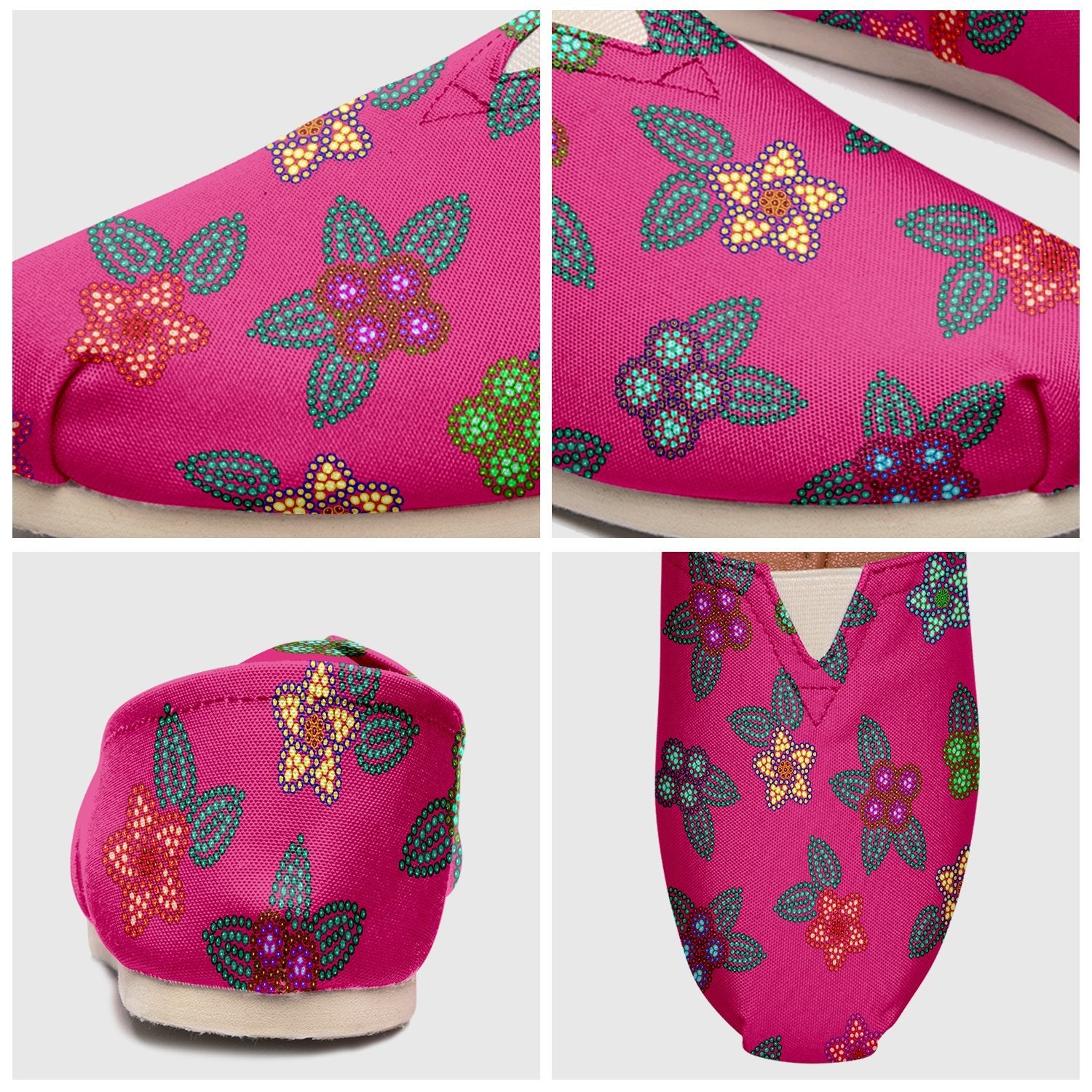 Berry Flowers Casual Unisex Slip On Shoe Herman