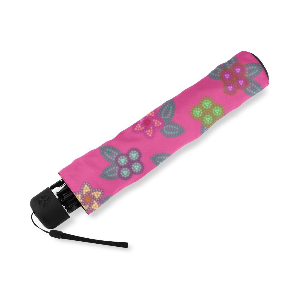 Berry Flowers Foldable Umbrella (Model U01) Foldable Umbrella e-joyer