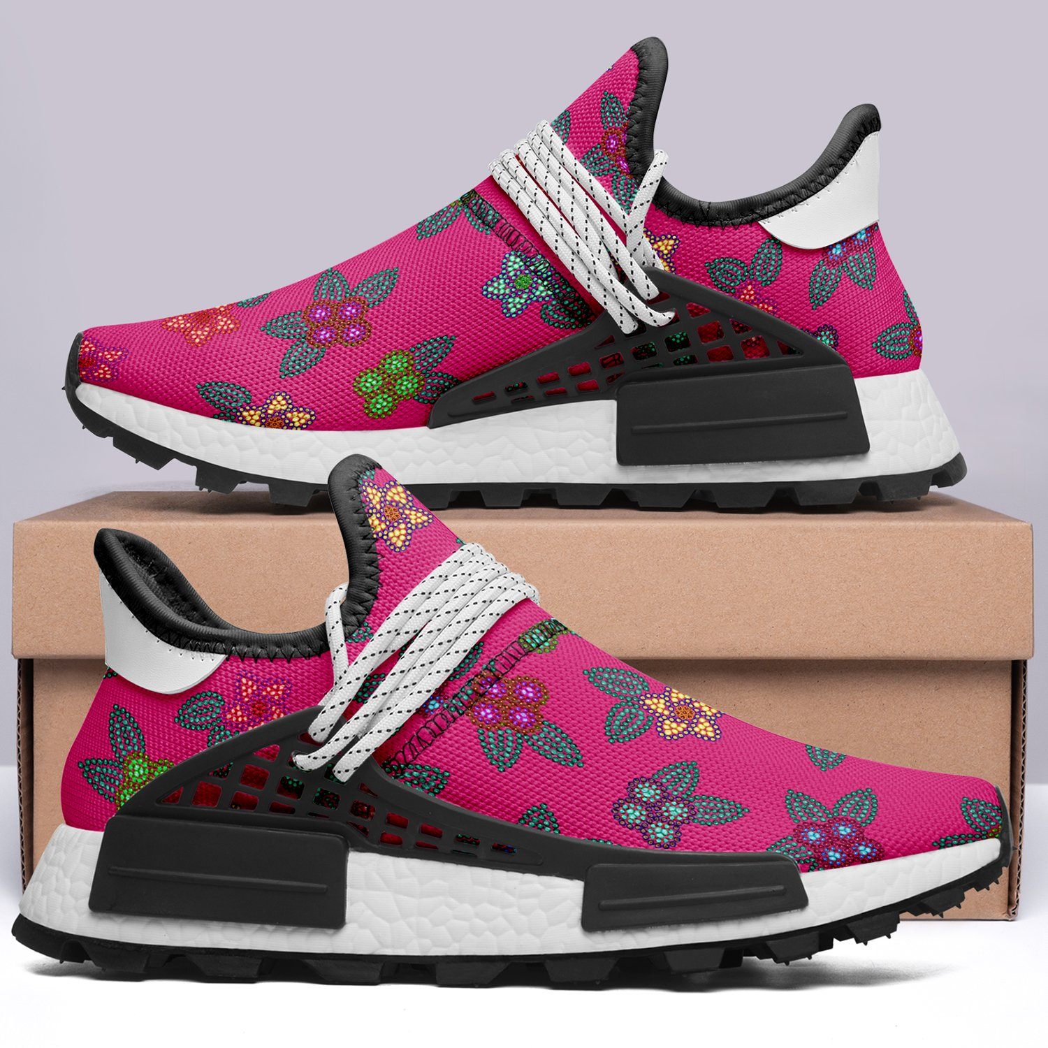 Berry Flowers Okaki Sneakers Shoes Herman