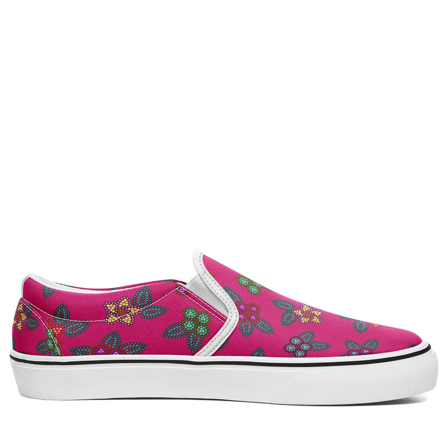 Berry Flowers Otoyimm Kid's Canvas Slip On Shoes otoyimm Herman