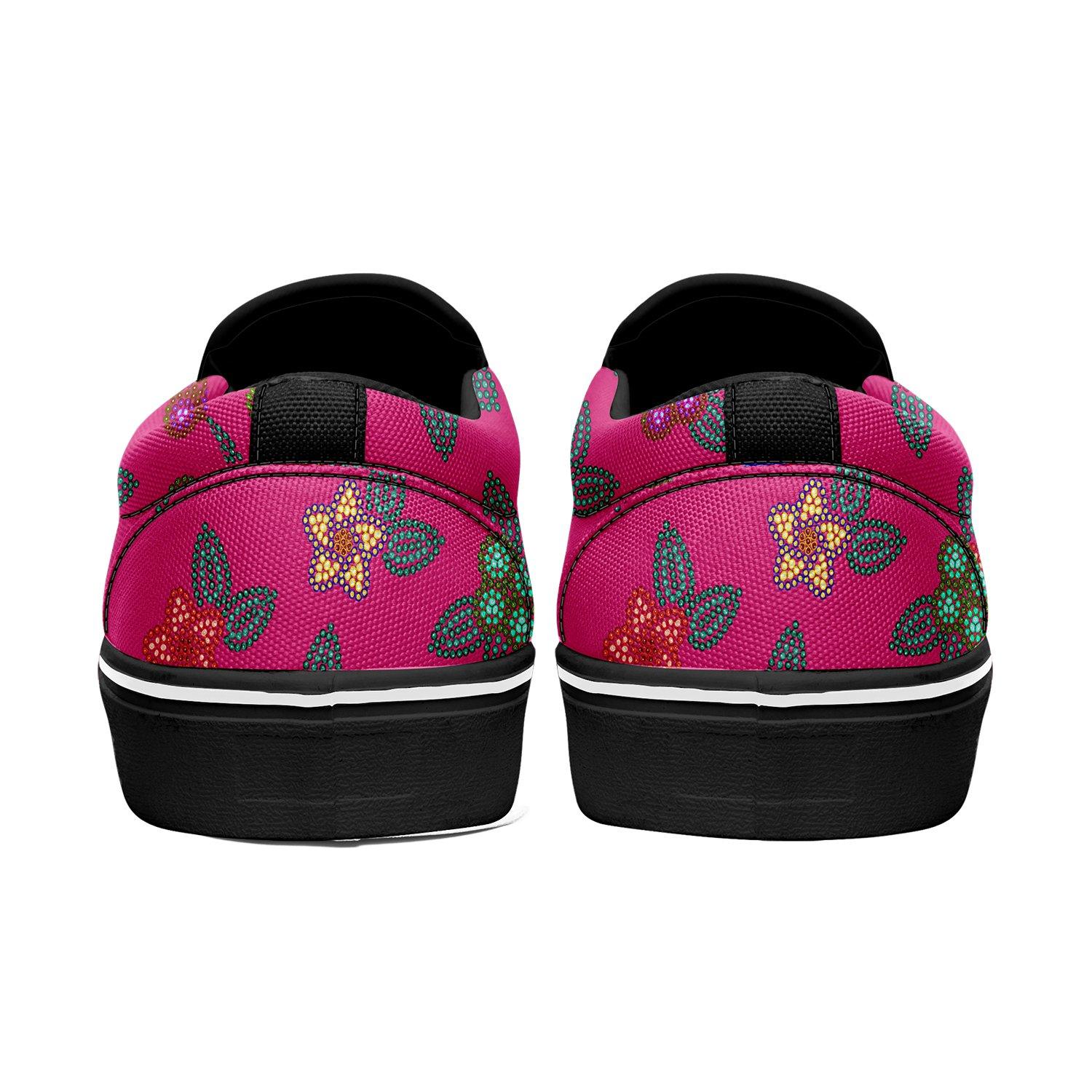 Berry Flowers Otoyimm Kid's Canvas Slip On Shoes otoyimm Herman