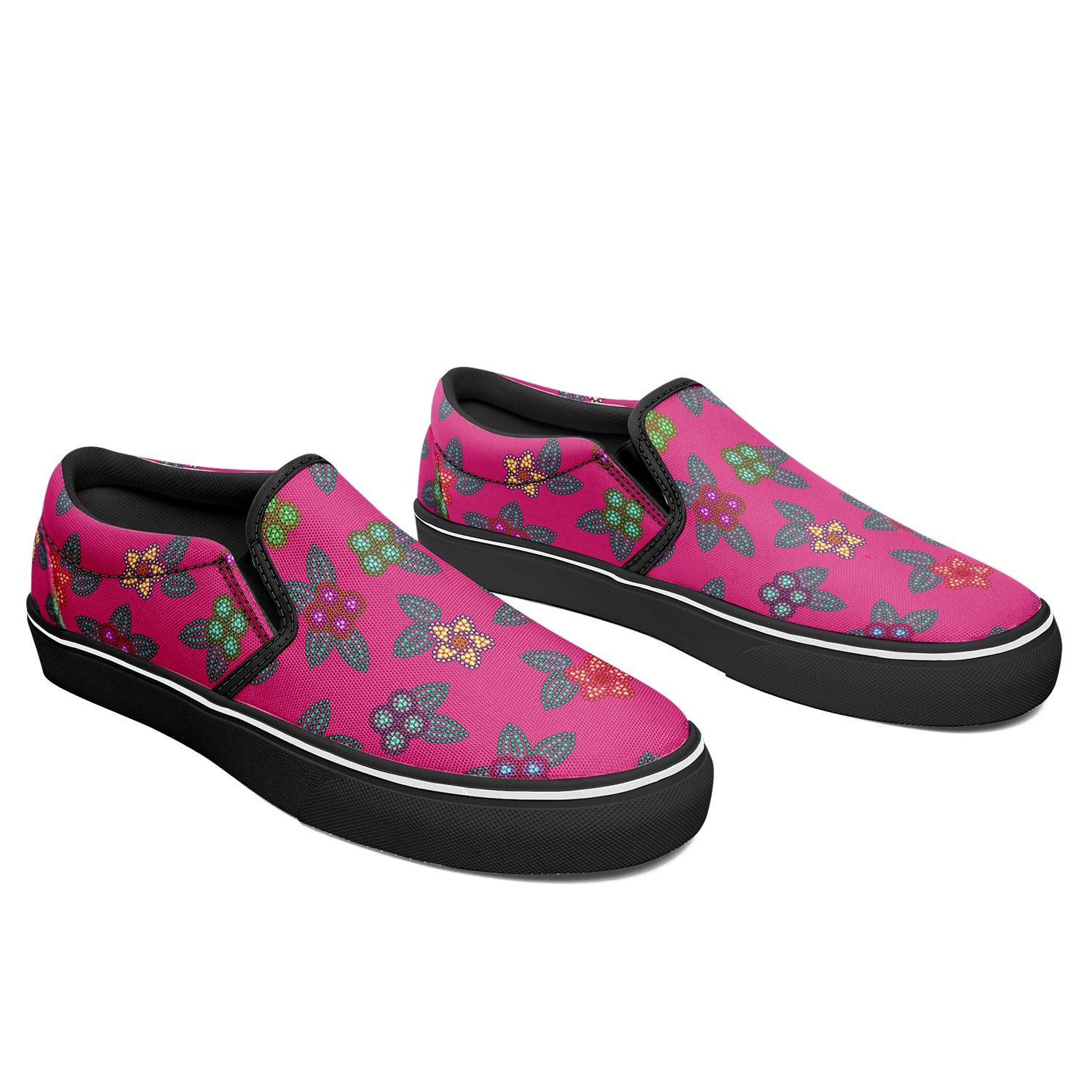 Berry Flowers Otoyimm Kid's Canvas Slip On Shoes otoyimm Herman