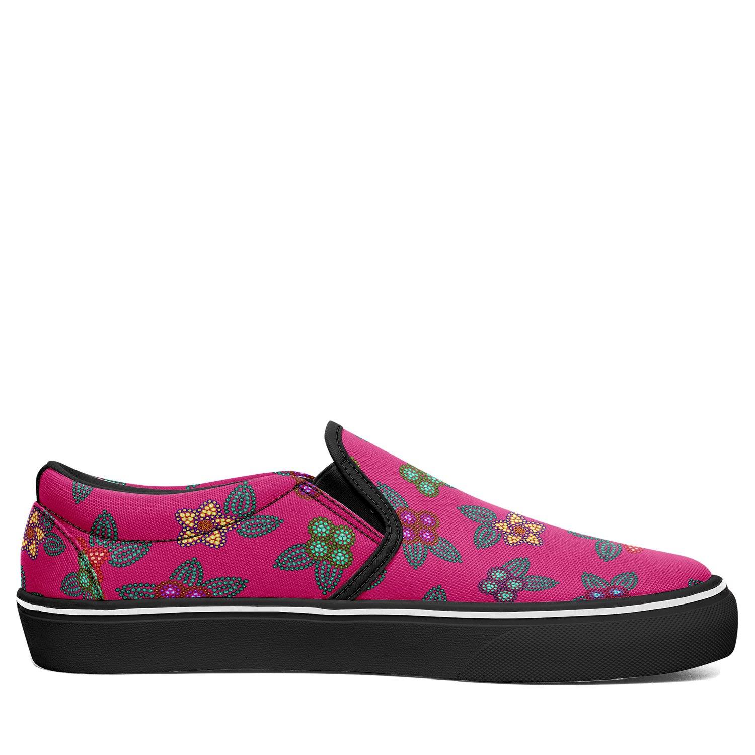 Berry Flowers Otoyimm Kid's Canvas Slip On Shoes otoyimm Herman