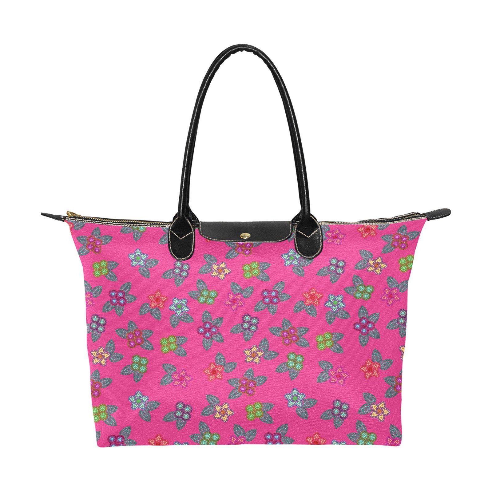 Berry Flowers Single-Shoulder Lady Handbag (Model 1714) bag e-joyer