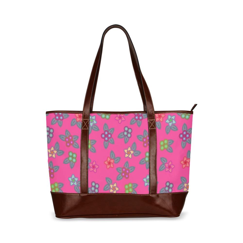 Berry Flowers Tote Handbag (Model 1642) handbag e-joyer