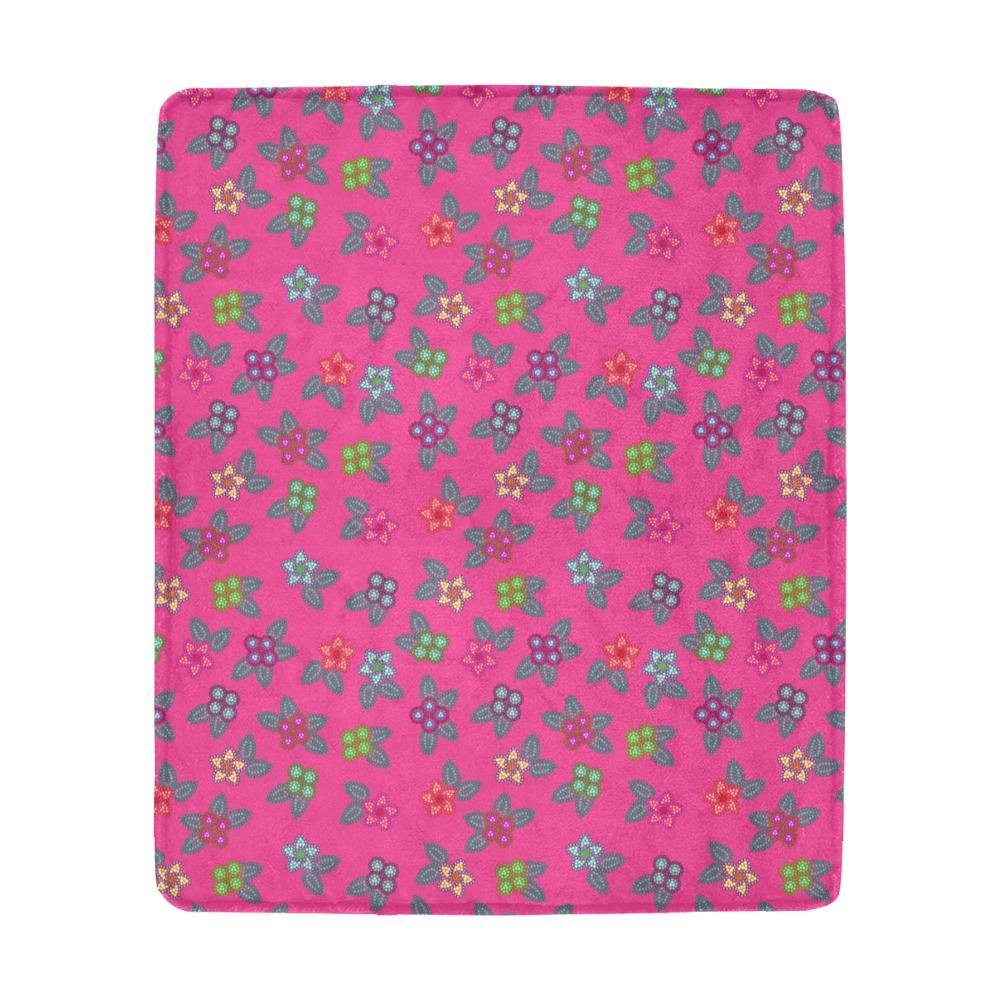 Berry Flowers Ultra-Soft Micro Fleece Blanket 50"x60" Ultra-Soft Blanket 50''x60'' e-joyer