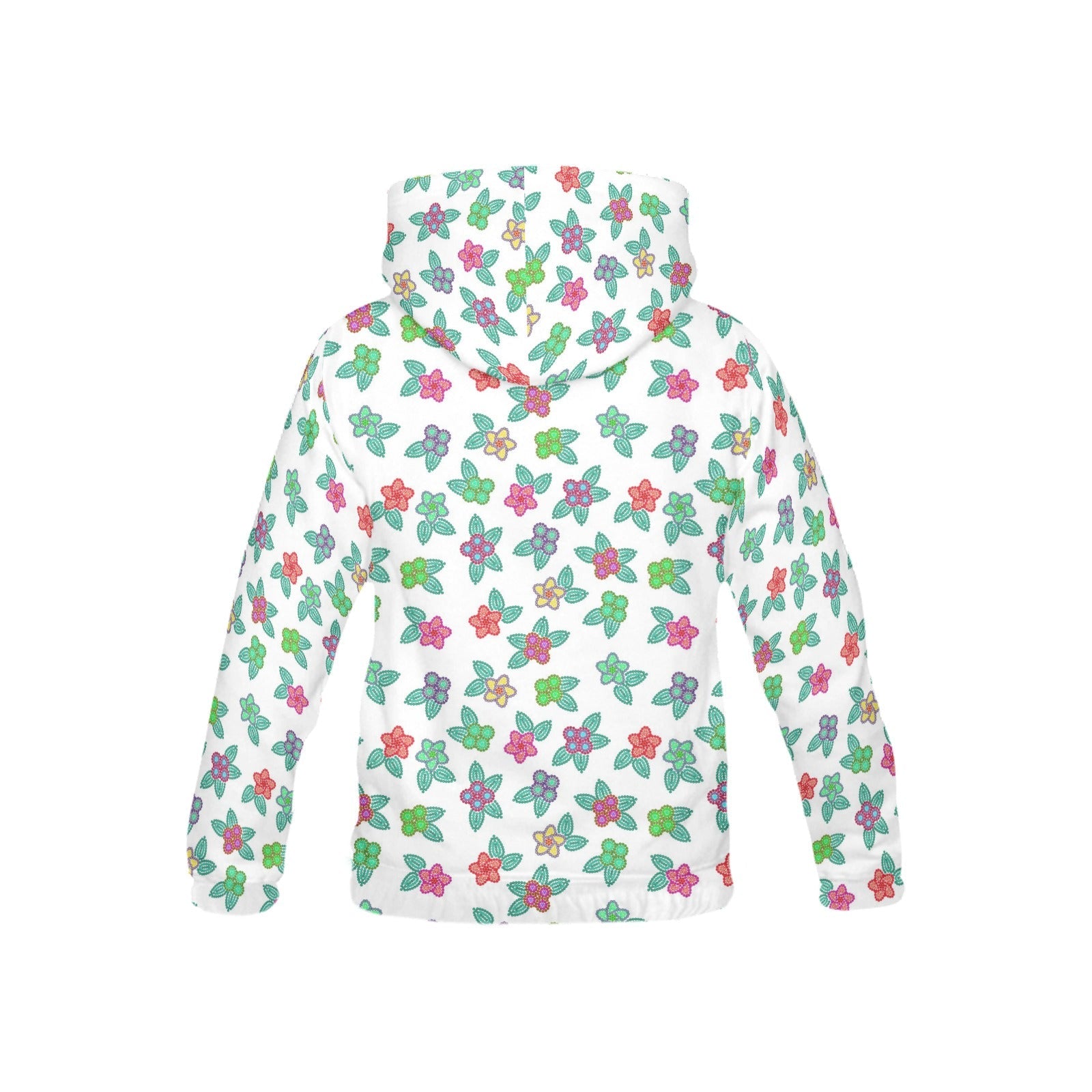 Berry Flowers White All Over Print Hoodie for Kid (USA Size) (Model H13) All Over Print Hoodie for Kid (H13) e-joyer