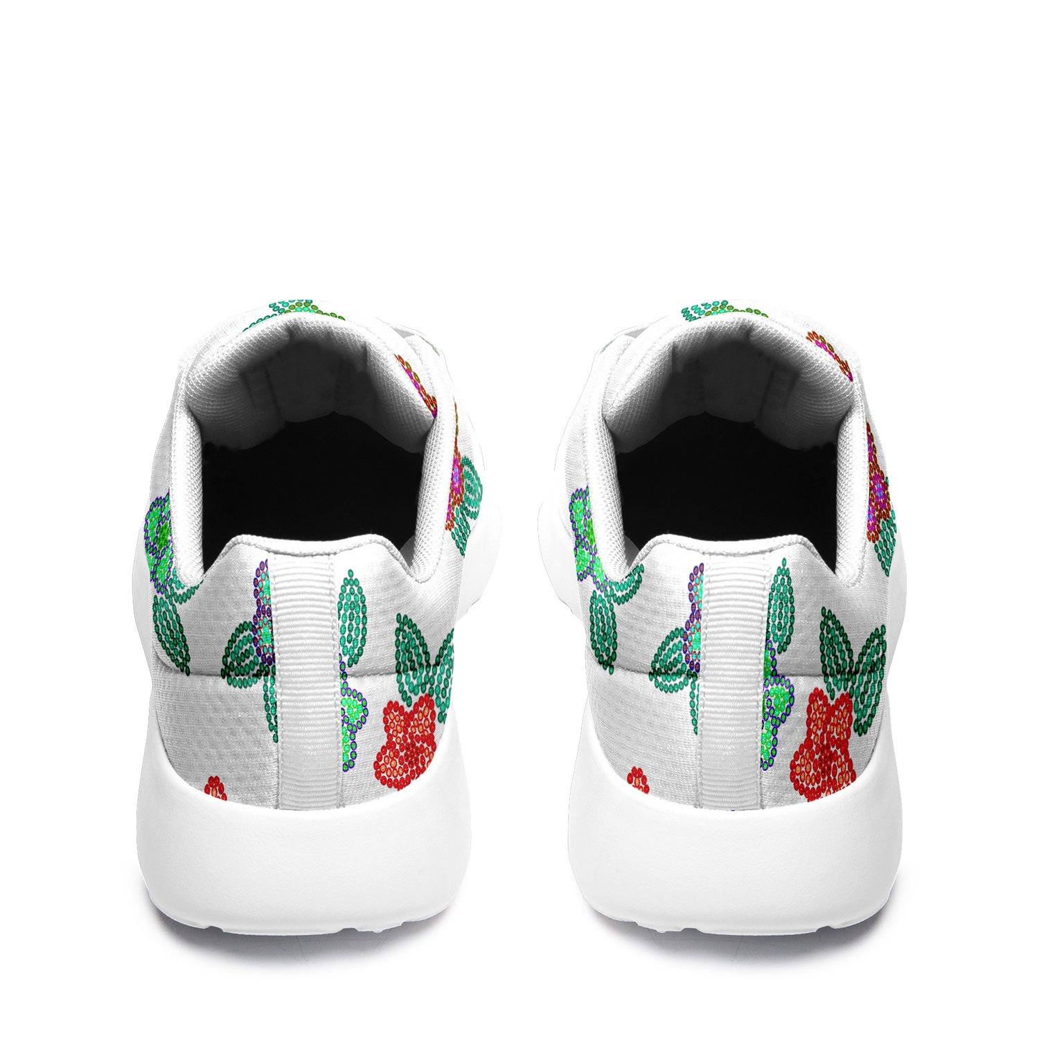 Berry Flowers White Ikkaayi Sport Sneakers ikkaayi Herman