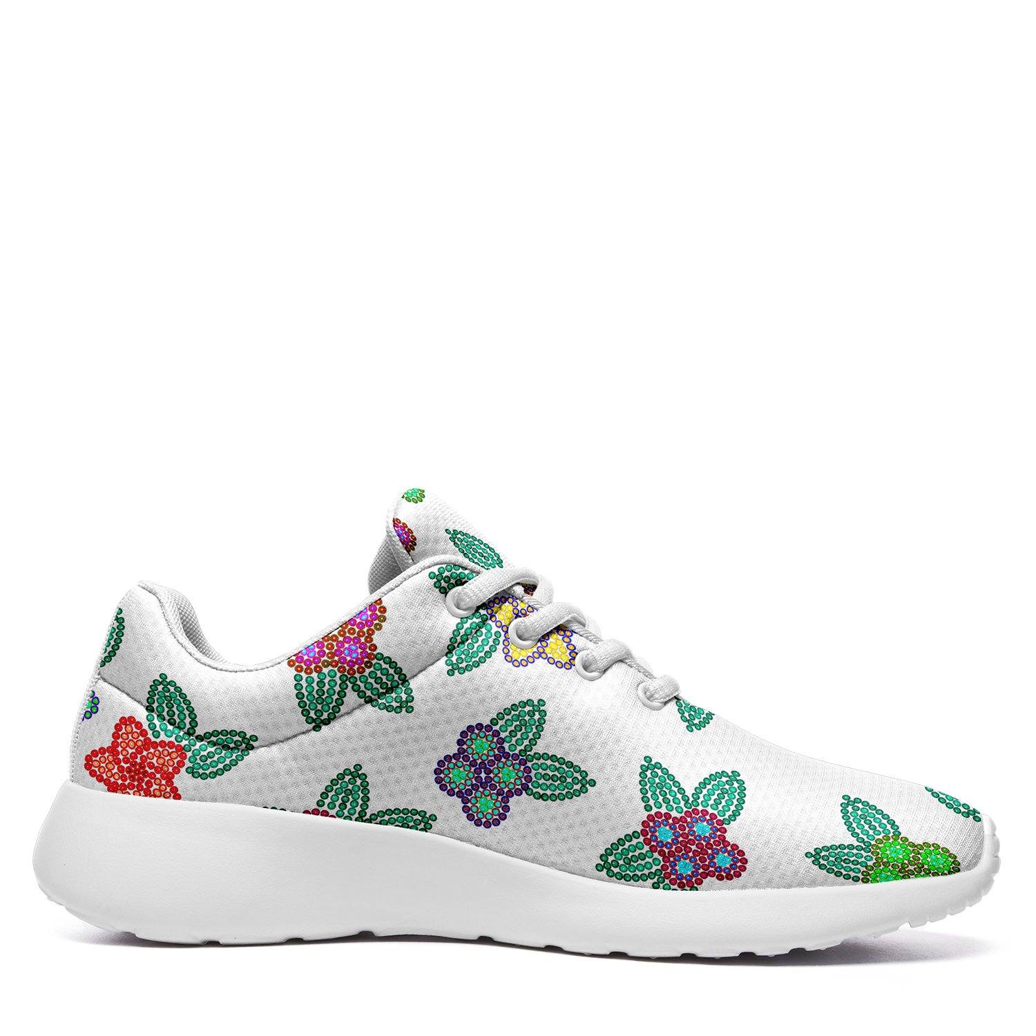 Berry Flowers White Ikkaayi Sport Sneakers ikkaayi Herman