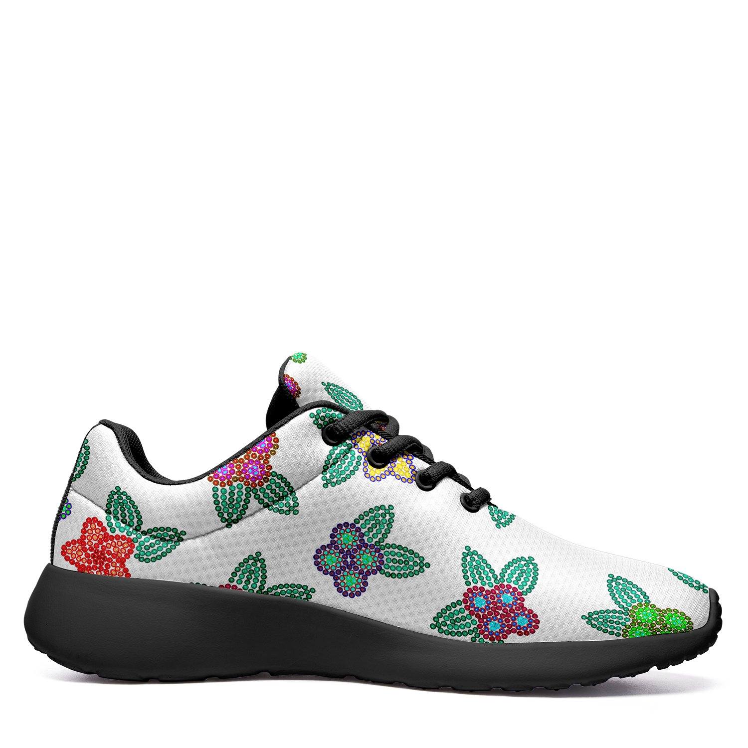 Berry Flowers White Ikkaayi Sport Sneakers ikkaayi Herman