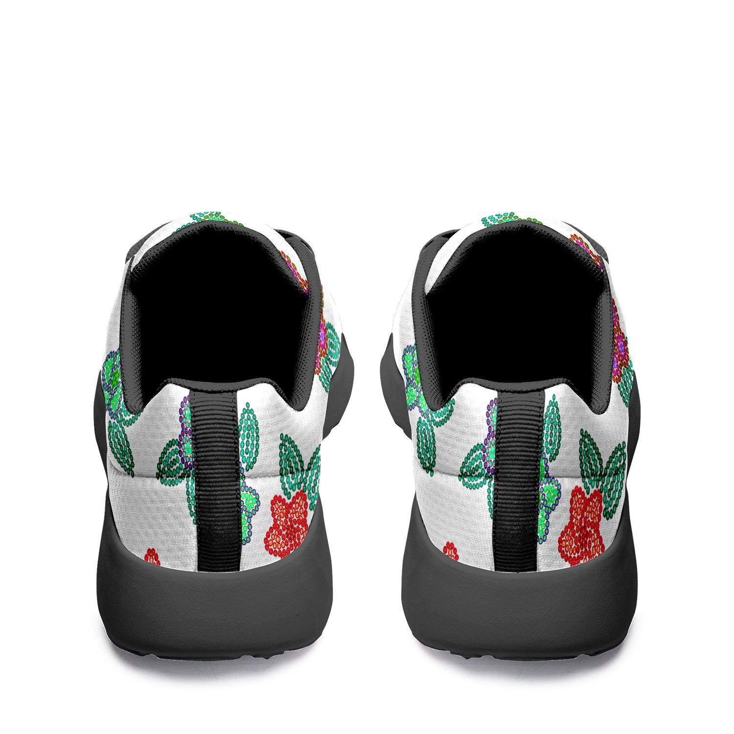 Berry Flowers White Ikkaayi Sport Sneakers ikkaayi Herman
