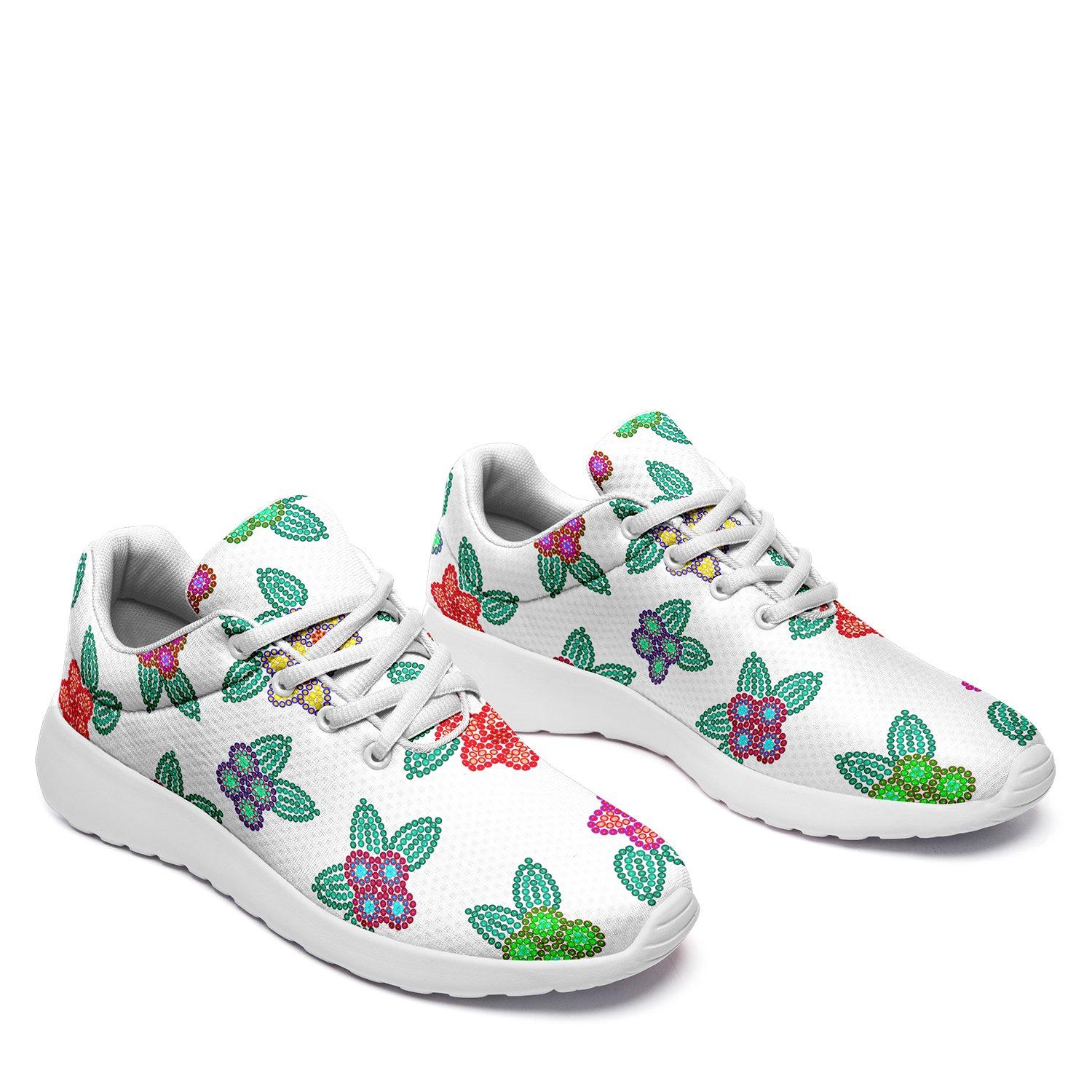 Berry Flowers White Ikkaayi Sport Sneakers ikkaayi Herman