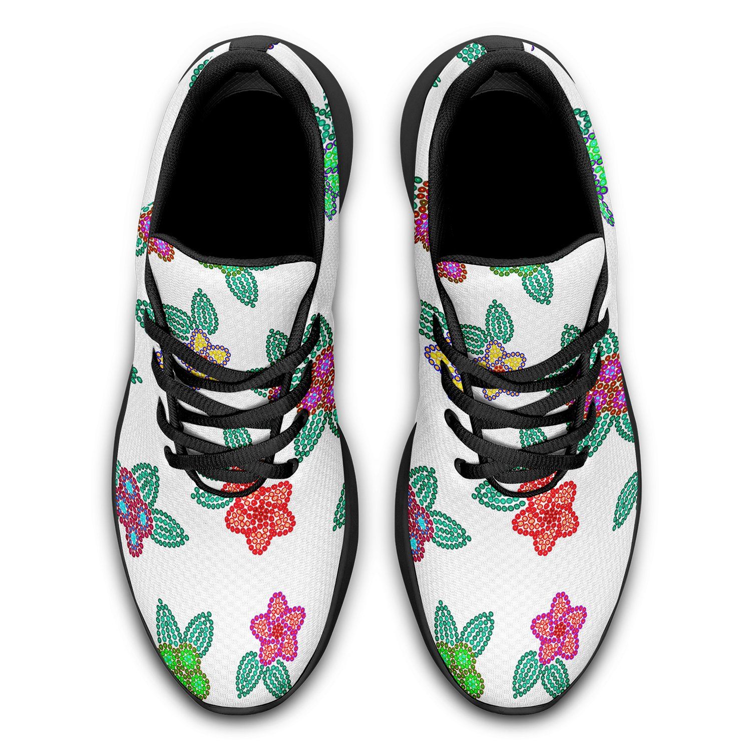Berry Flowers White Ikkaayi Sport Sneakers ikkaayi Herman