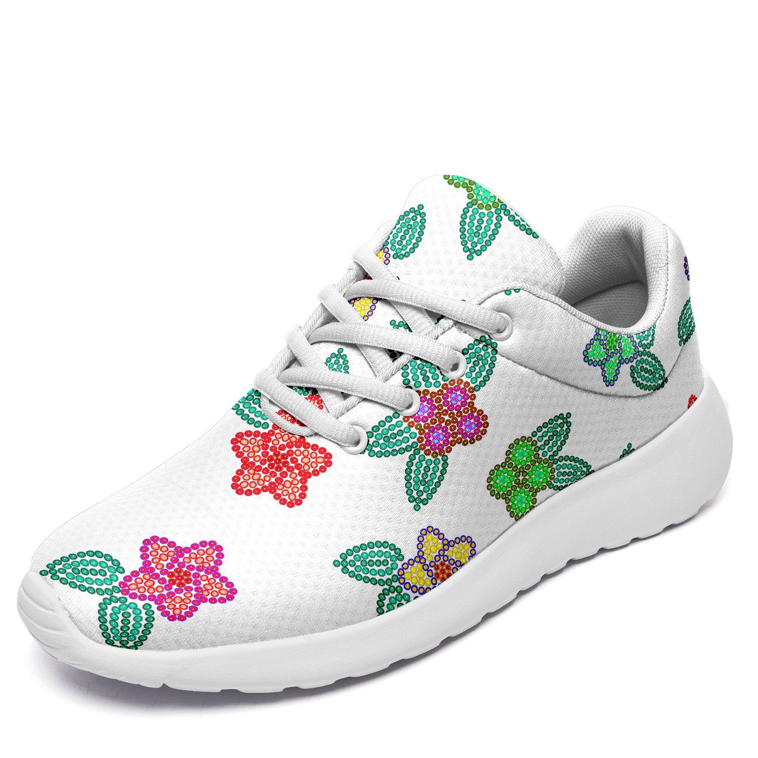 Berry Flowers White Ikkaayi Sport Sneakers ikkaayi Herman