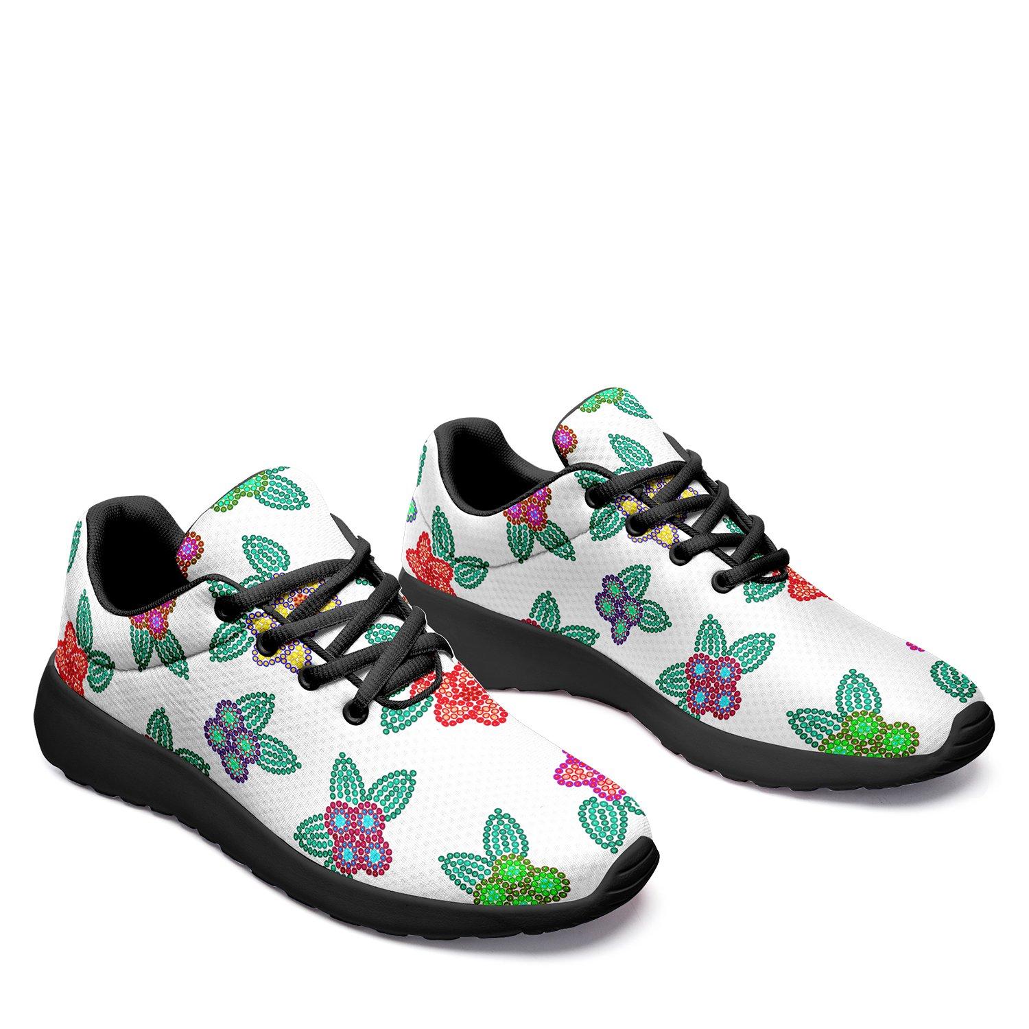 Berry Flowers White Ikkaayi Sport Sneakers ikkaayi Herman