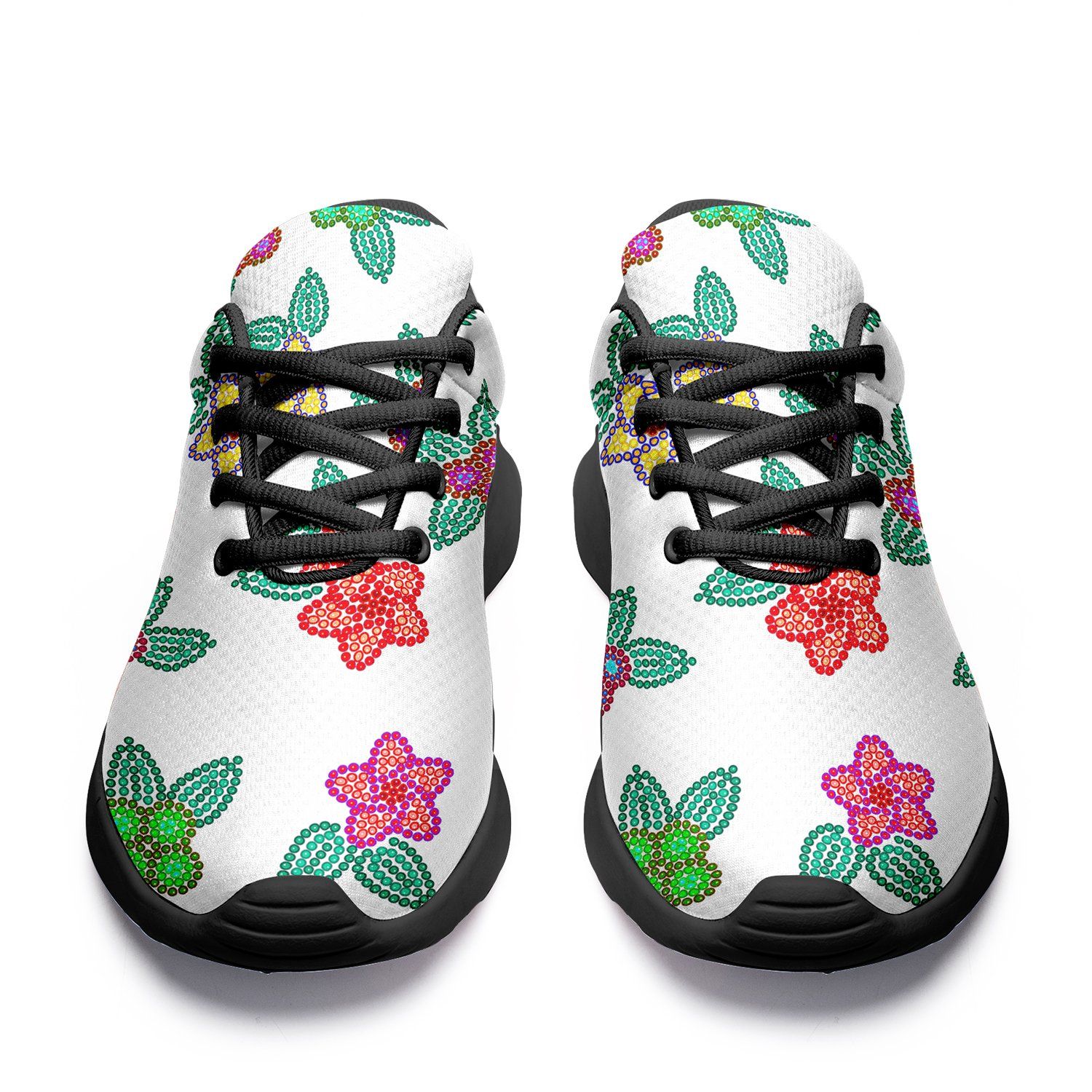 Berry Flowers White Ikkaayi Sport Sneakers ikkaayi Herman