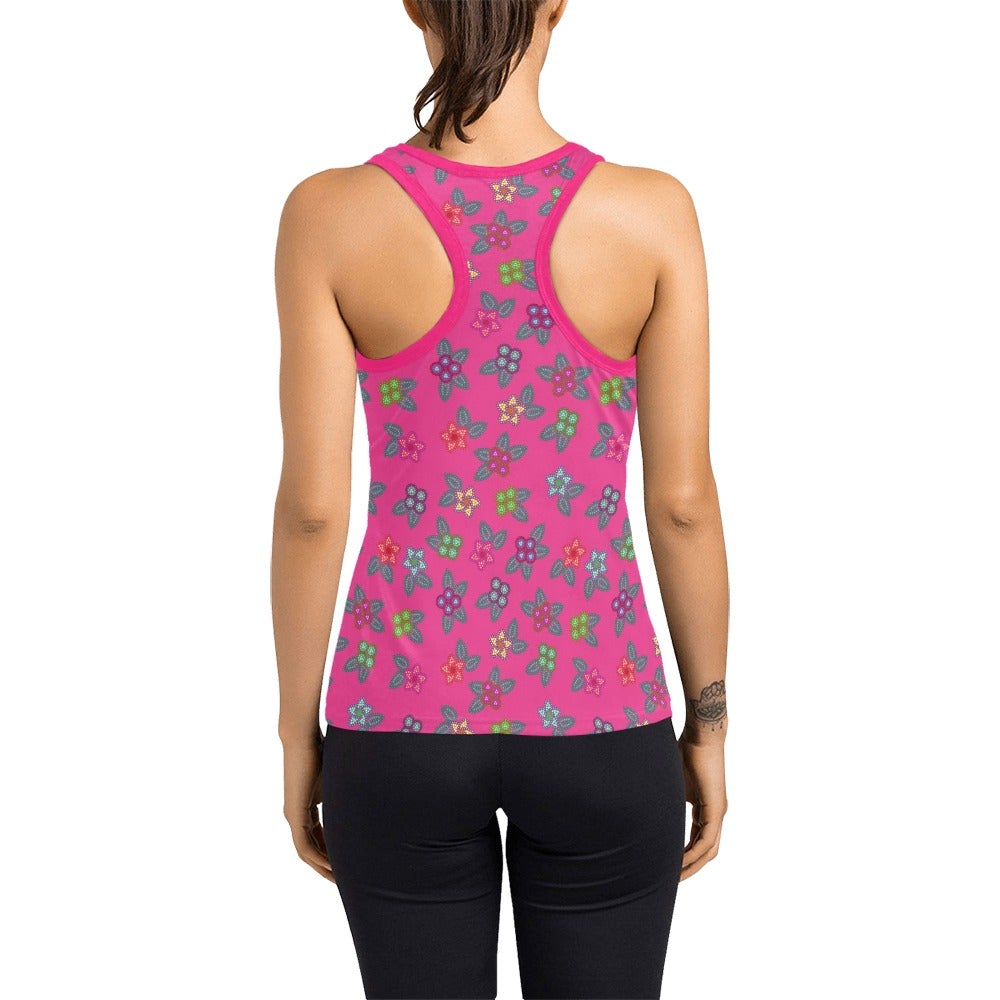 Berry Flowers Women's Racerback Tank Top (Model T60) Racerback Tank Top (T60) e-joyer