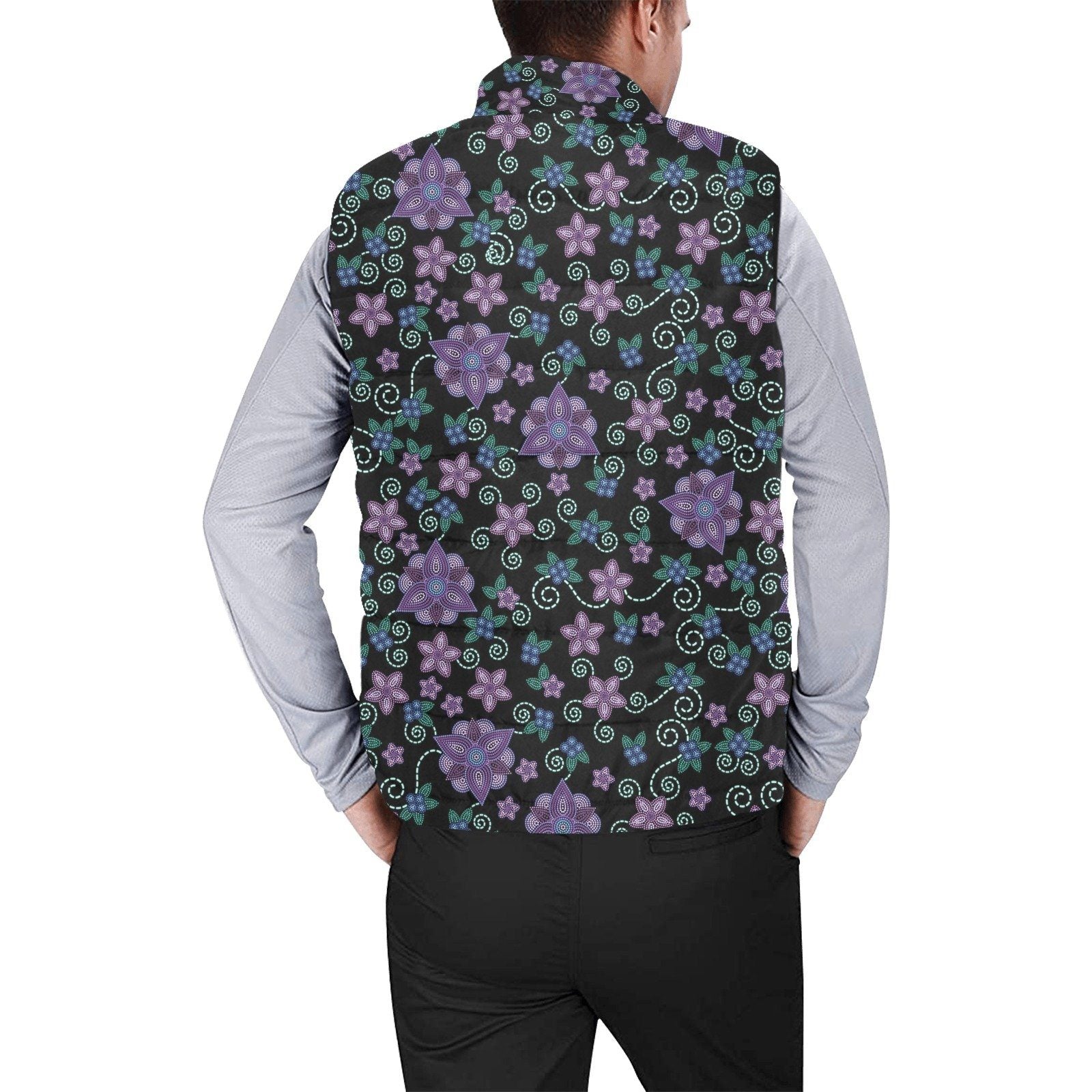 Berry Picking Men's Padded Vest Jacket (Model H44) Men's Padded Vest Jacket (H44) e-joyer