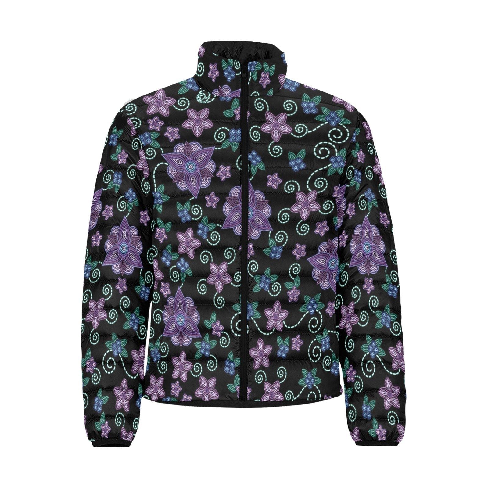 Berry Picking Men's Stand Collar Padded Jacket (Model H41) Men's Stand Collar Padded Jacket (H41) e-joyer