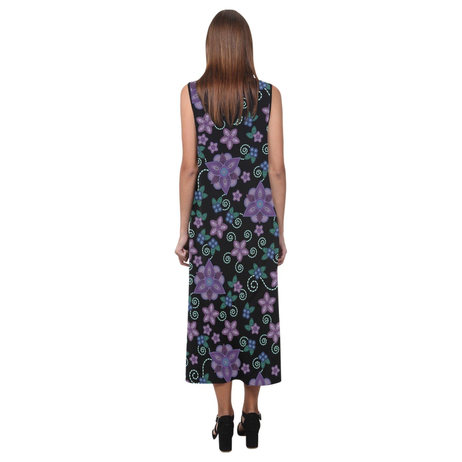 Berry Picking Phaedra Sleeveless Open Fork Long Dress (Model D08) dress e-joyer