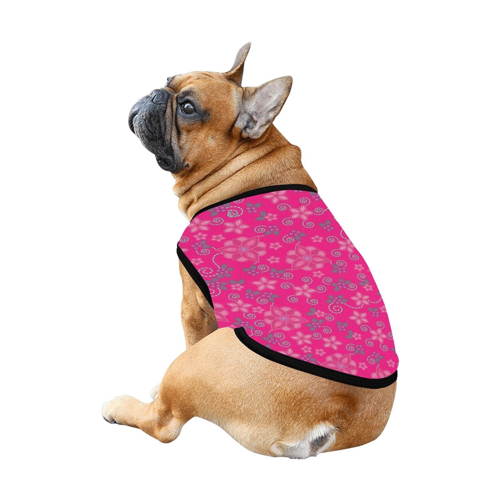 Berry Picking Pink All Over Print Pet Tank Top Pet Tank Top e-joyer