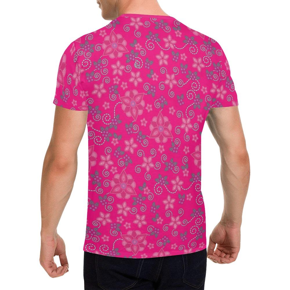 Berry Picking Pink All Over Print T-Shirt for Men (USA Size) (Model T40) All Over Print T-Shirt for Men (T40) e-joyer