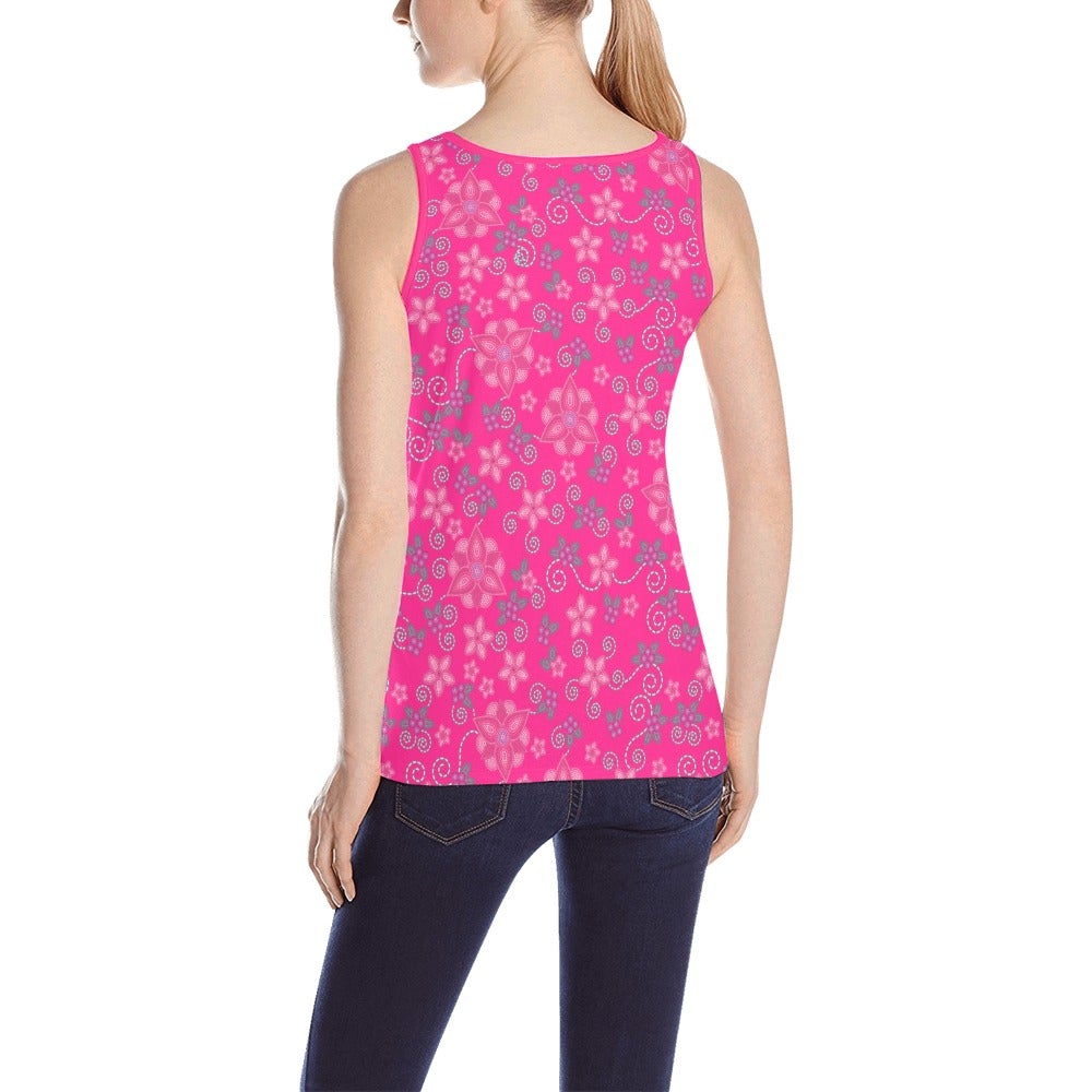 Berry Picking Pink All Over Print Tank Top for Women (Model T43) All Over Print Tank Top for Women (T43) e-joyer