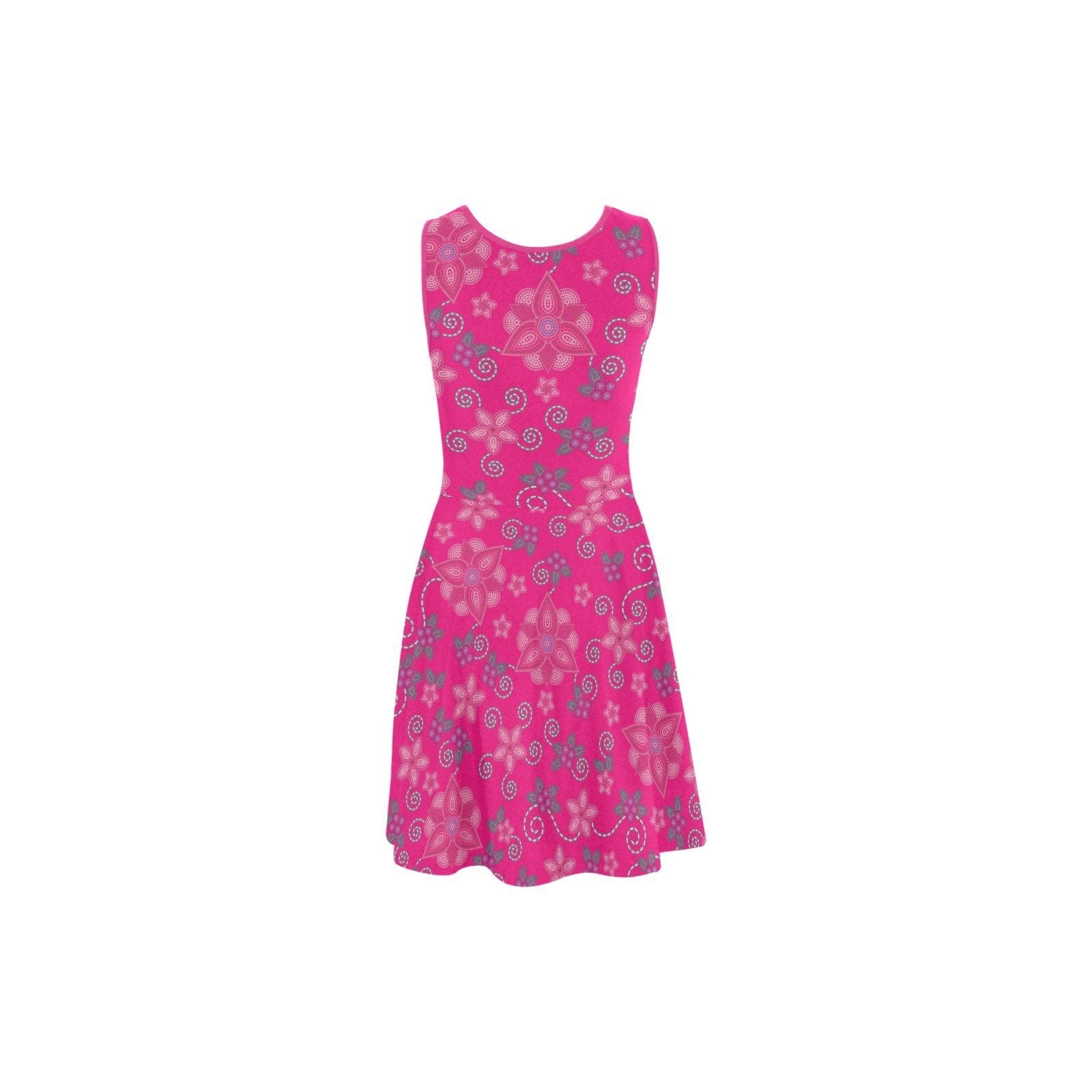 Berry Picking Pink Atalanta Sundress (Model D04) Atalanta Sundress (D04) e-joyer