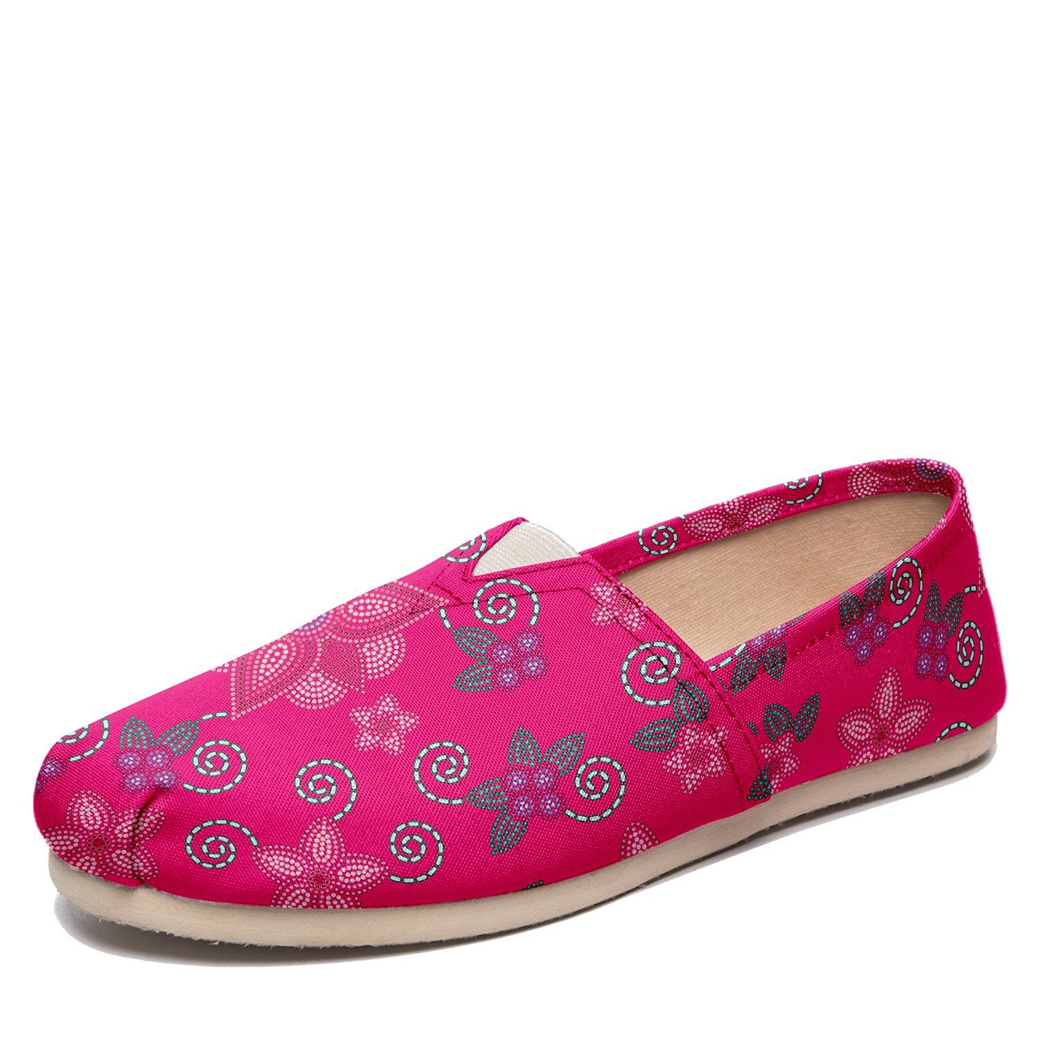Berry Picking Pink Casual Unisex Slip On Shoe Herman