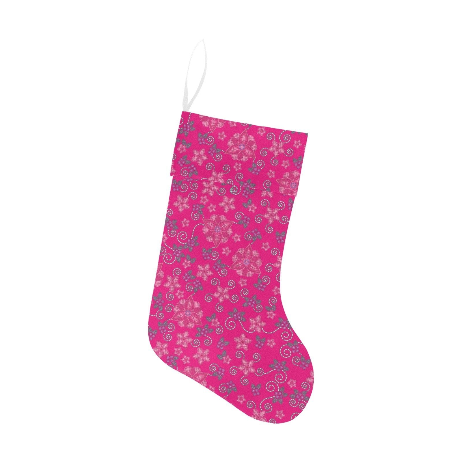 Berry Picking Pink Christmas Stocking holiday stocking e-joyer