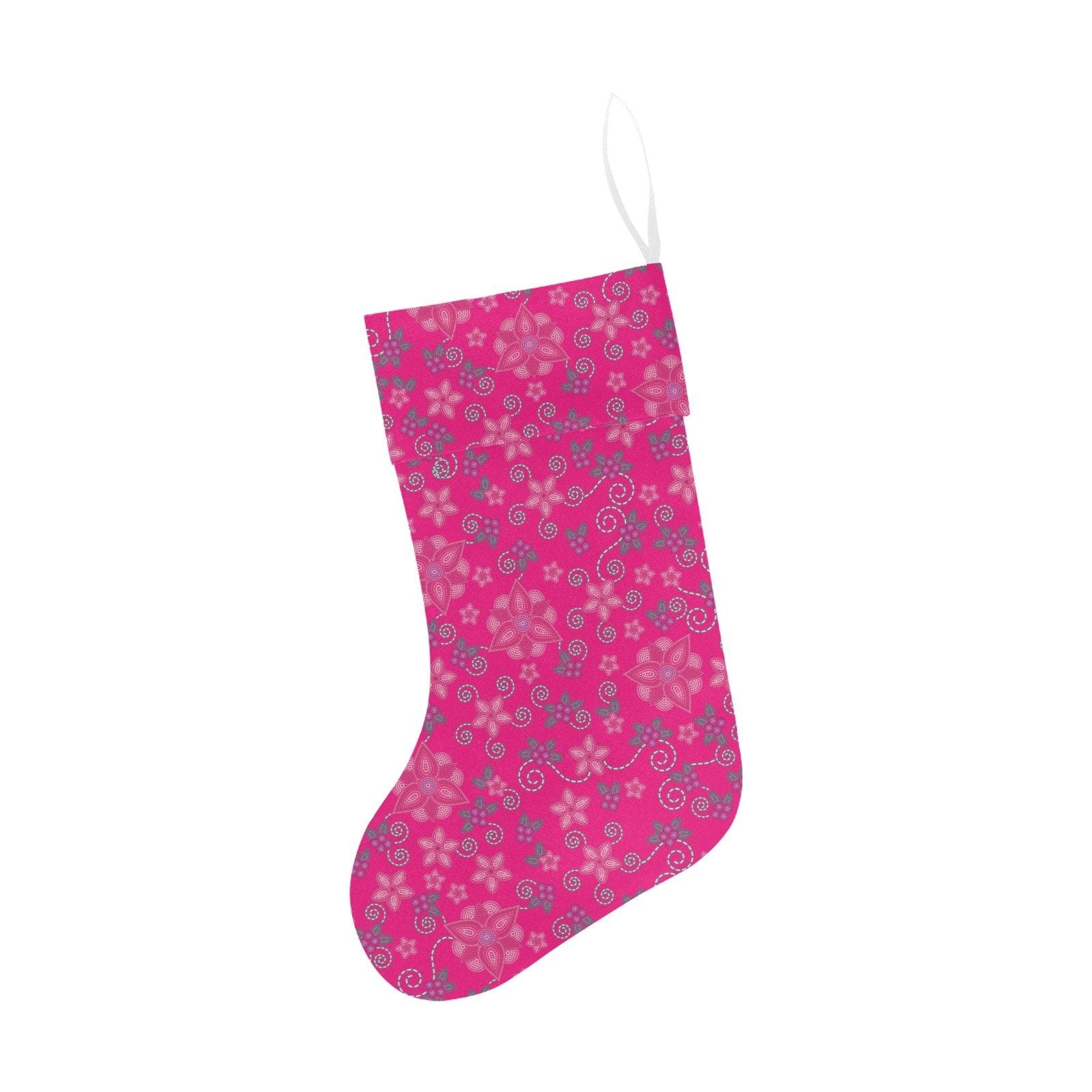Berry Picking Pink Christmas Stocking holiday stocking e-joyer