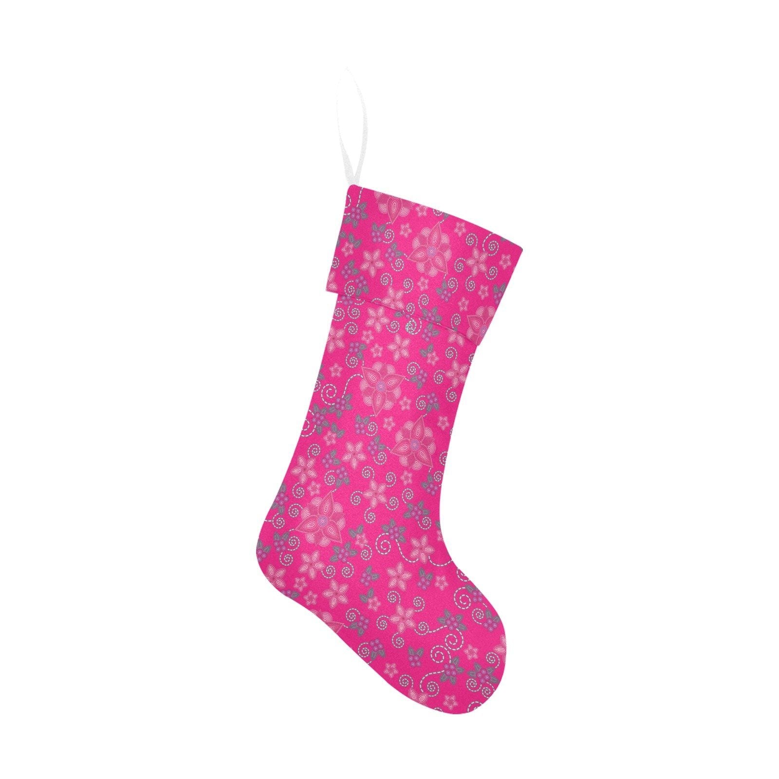 Berry Picking Pink Christmas Stocking holiday stocking e-joyer