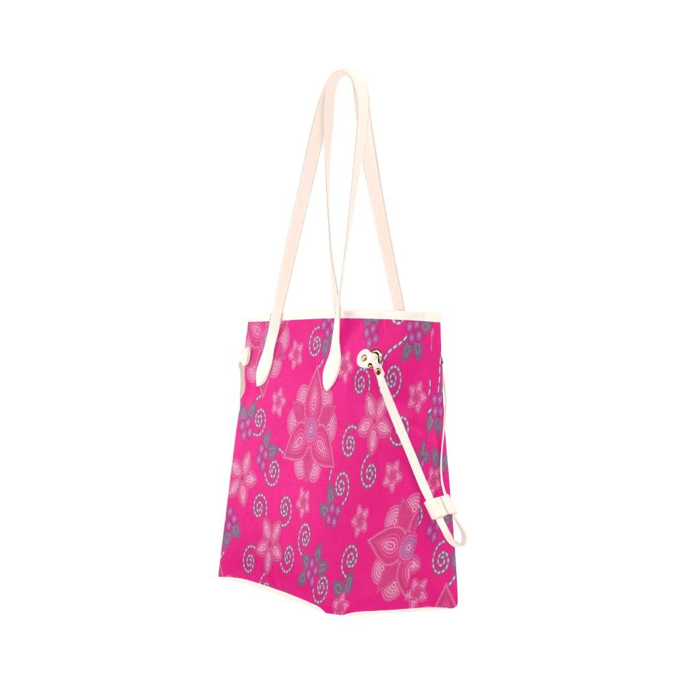 Berry Picking Pink Clover Canvas Tote Bag (Model 1661) Clover Canvas Tote Bag (1661) e-joyer