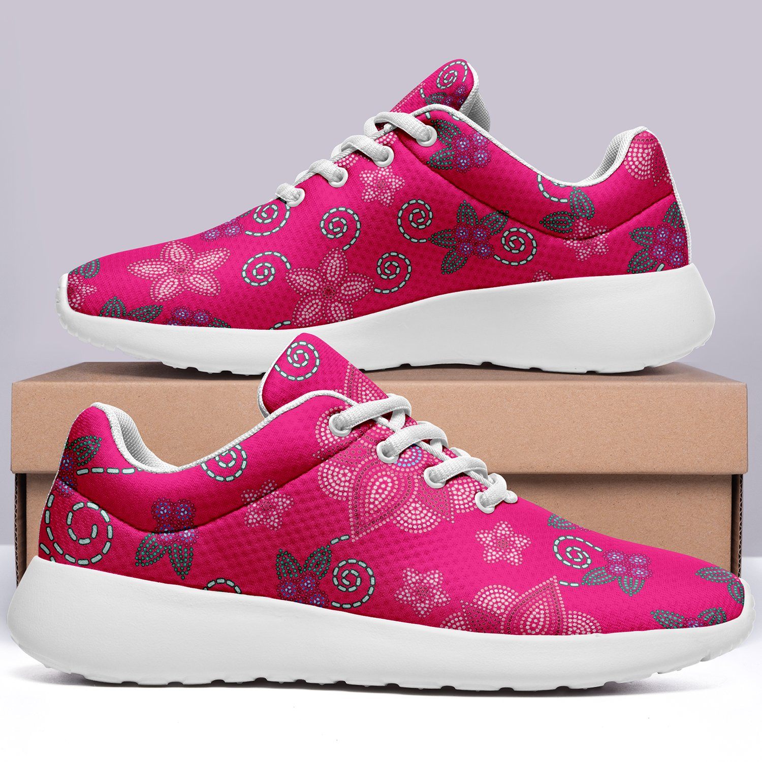 Berry Picking Pink Ikkaayi Sport Sneakers ikkaayi Herman