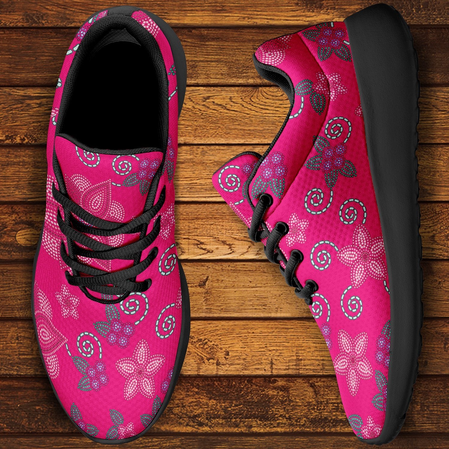 Berry Picking Pink Ikkaayi Sport Sneakers ikkaayi Herman