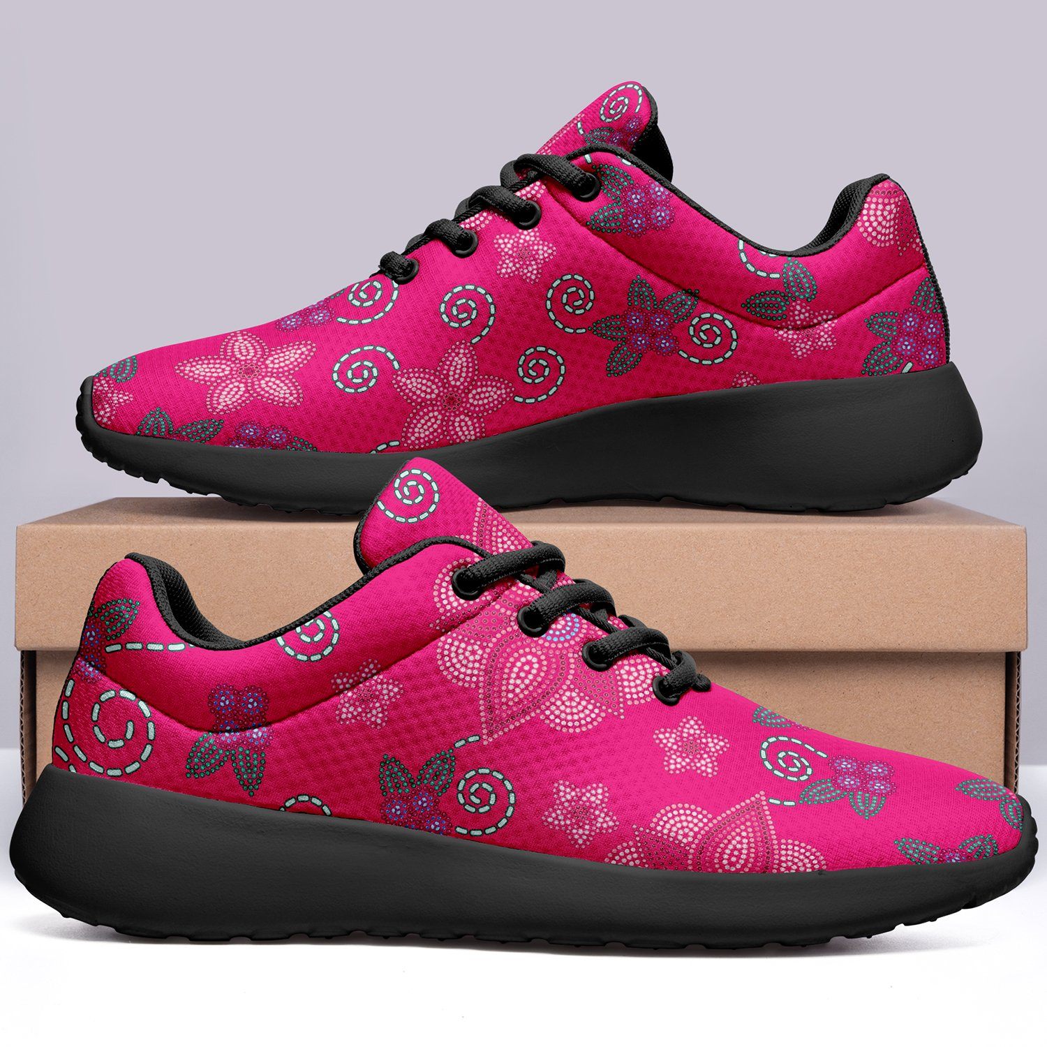 Berry Picking Pink Ikkaayi Sport Sneakers ikkaayi Herman