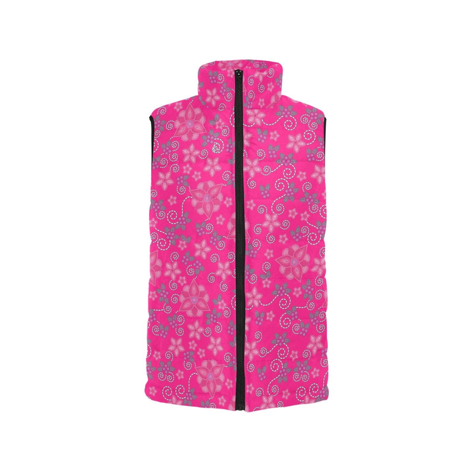 Berry Picking Pink Men's Padded Vest Jacket (Model H44) Men's Padded Vest Jacket (H44) e-joyer