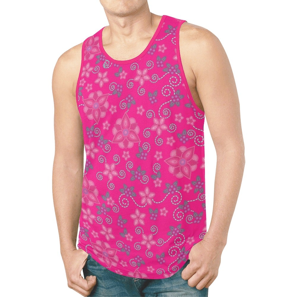 Berry Picking Pink New All Over Print Tank Top for Men (Model T46) New All Over Print Tank Top for Men (T46) e-joyer